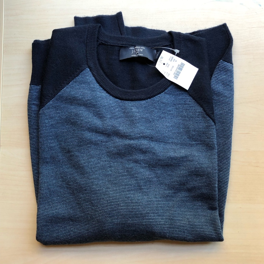 J. Crew Men’s Medium Baseball Sweater Two-tone